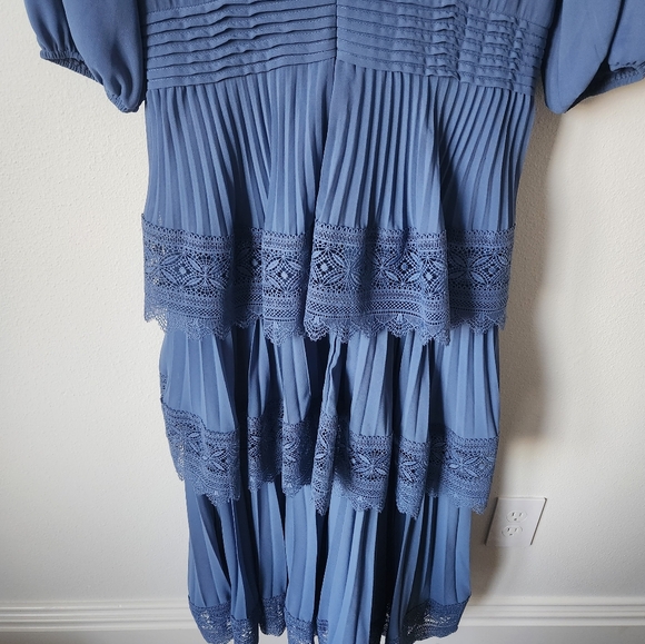 Lace Pleated Tier Dress. Sold-out online! - Picture 8 of 8